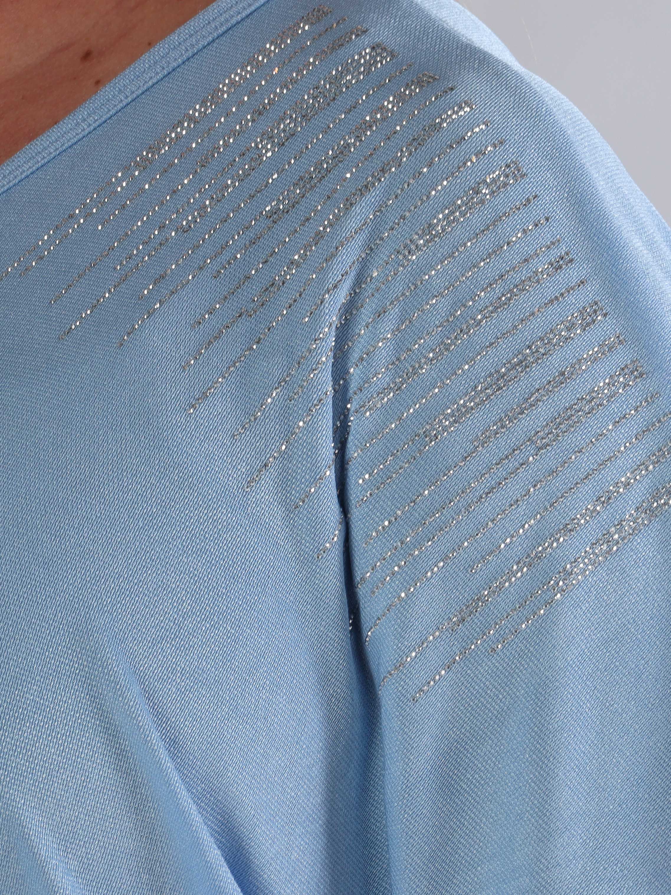 Phoebe - Viskos plus size tunikaklänning strass